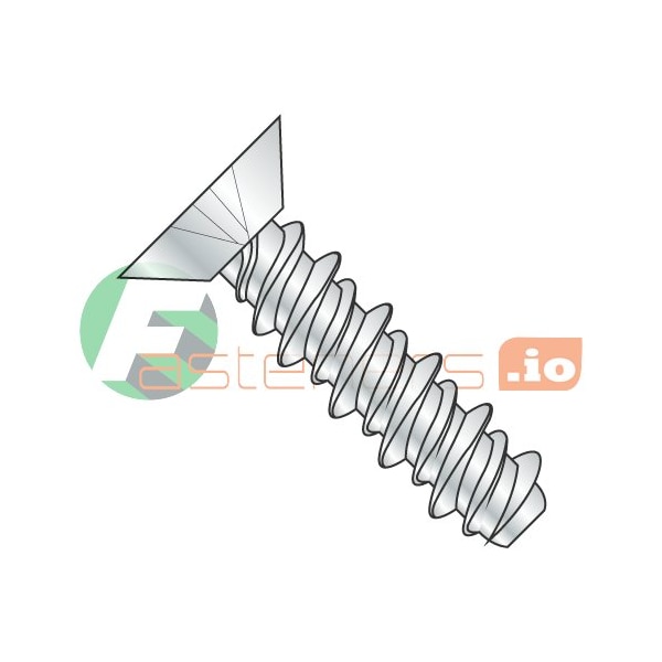 Newport Fasteners Thread Cutting Screw, #10 x 1/2 in, Zinc Plated Steel Flat Head Phillips Drive, 10000 PK 212820 - main